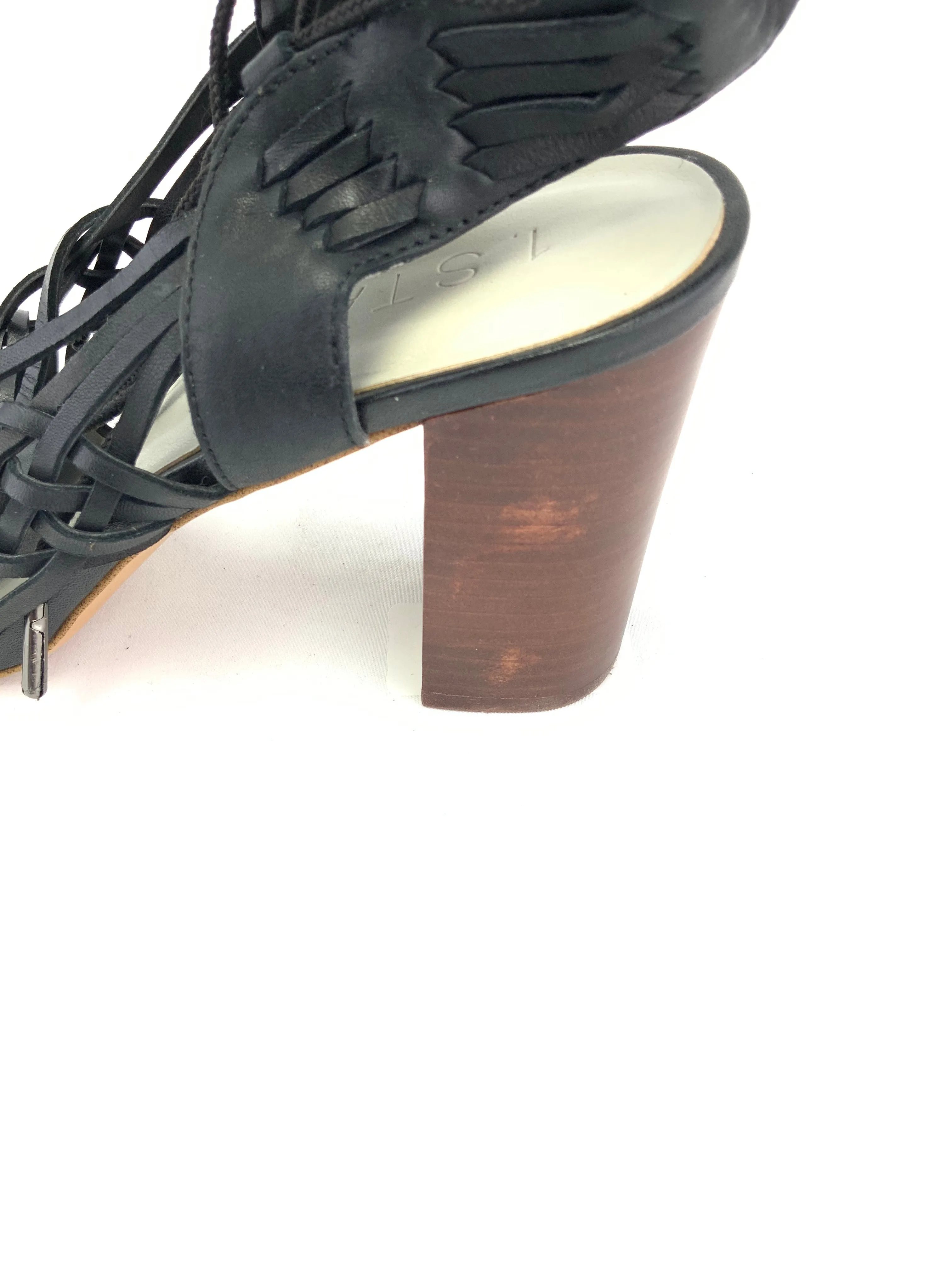 1. State Shannen Woven Block Heels Size 8M
