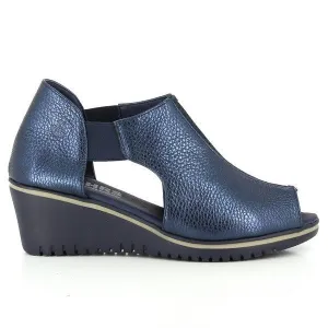 24 Hrs 23243 Navy Wedge Sandals