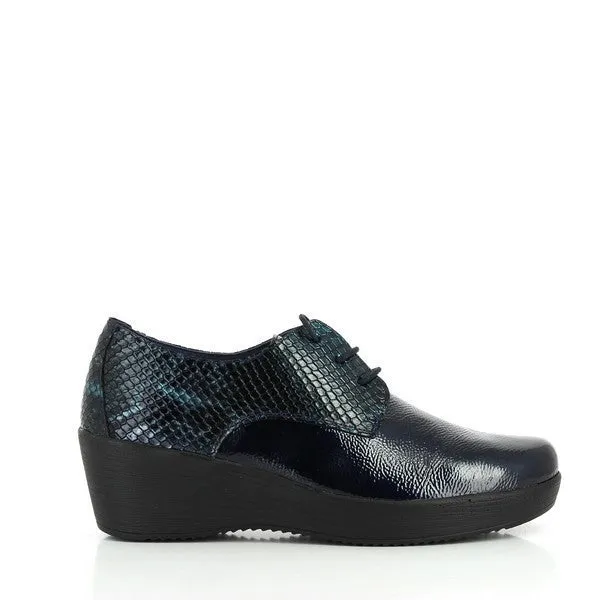 24 Hrs 23416 Navy Lace Up Shoes