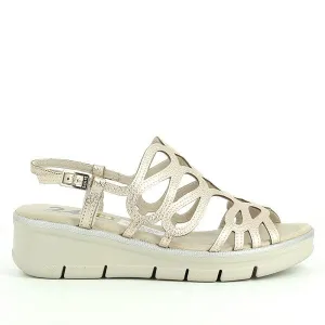 24 Hrs 24558 Gold Slingback Sandals