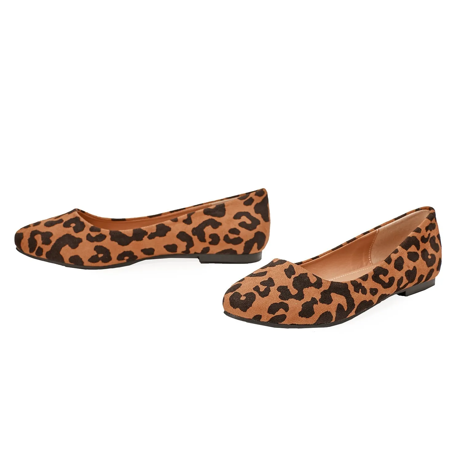 Acacia Leopard-print Flat Pumps