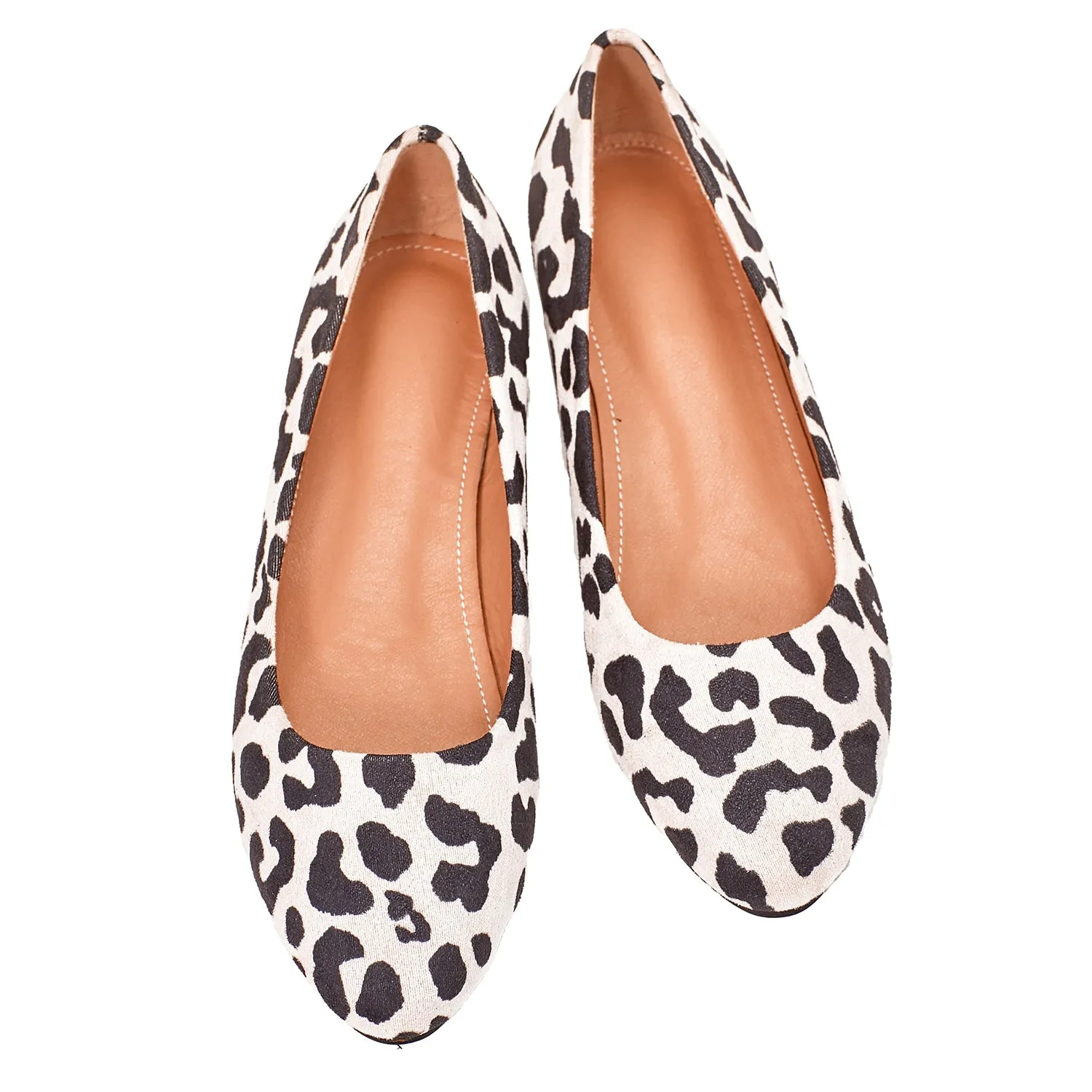 Acacia Leopard-print Flat Pumps