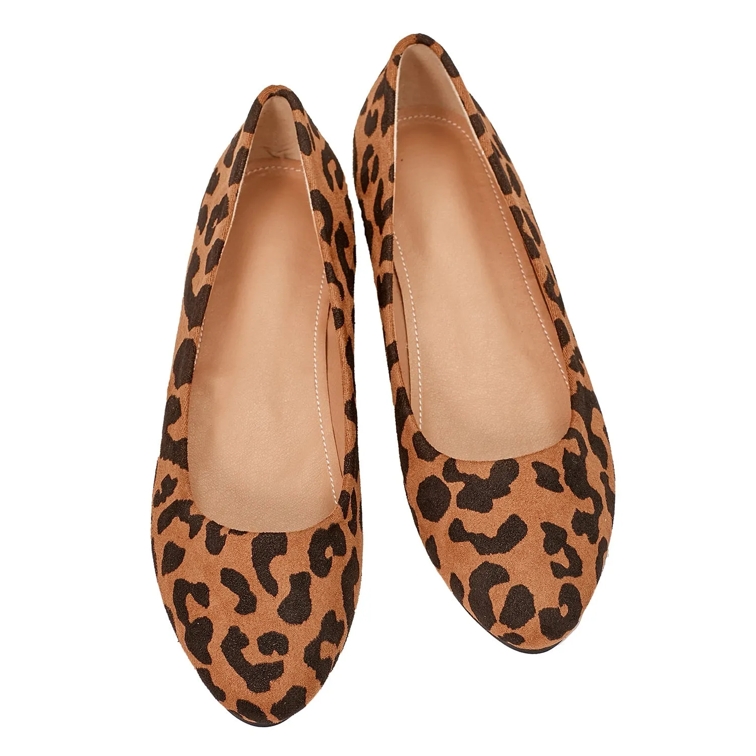 Acacia Leopard-print Flat Pumps