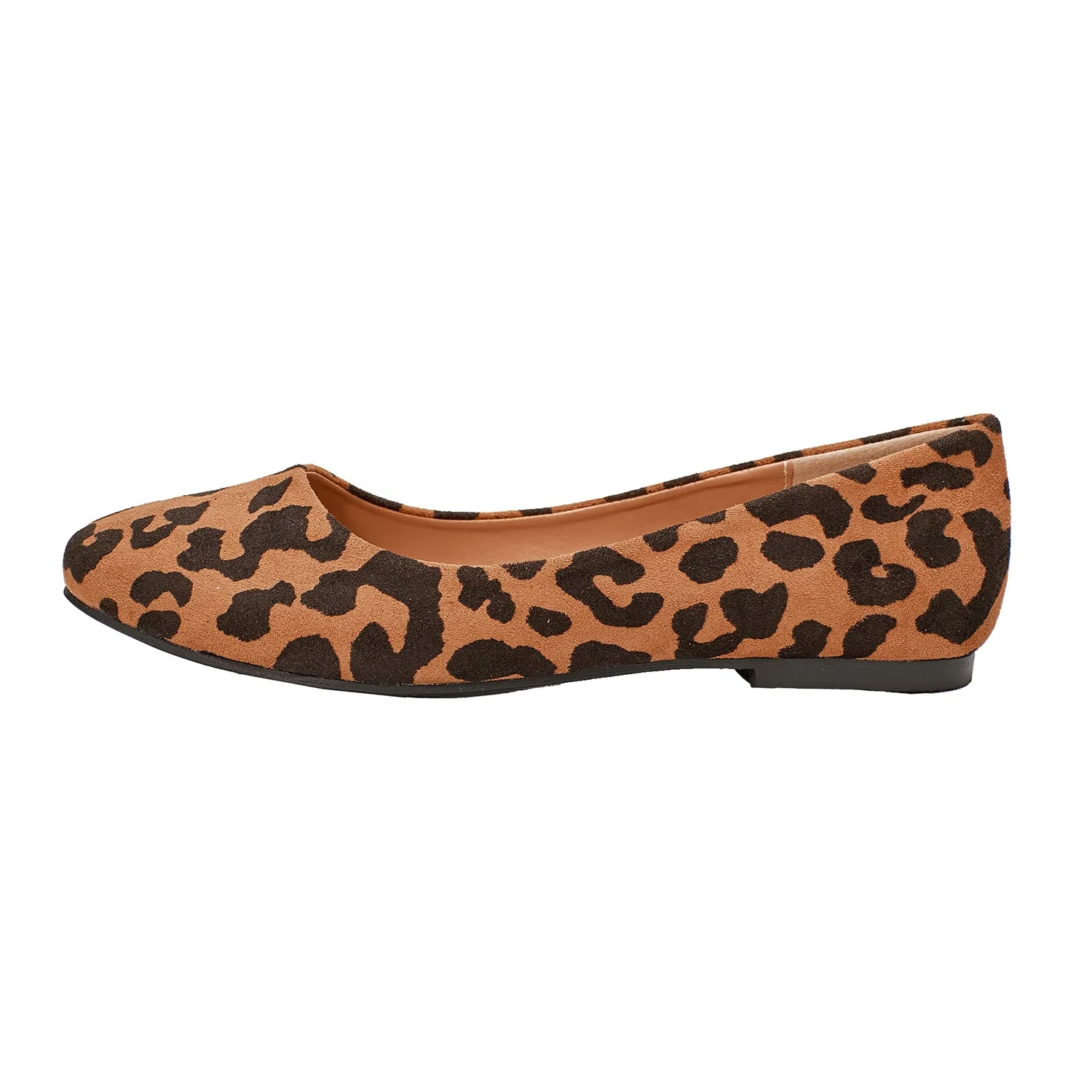 Acacia Leopard-print Flat Pumps