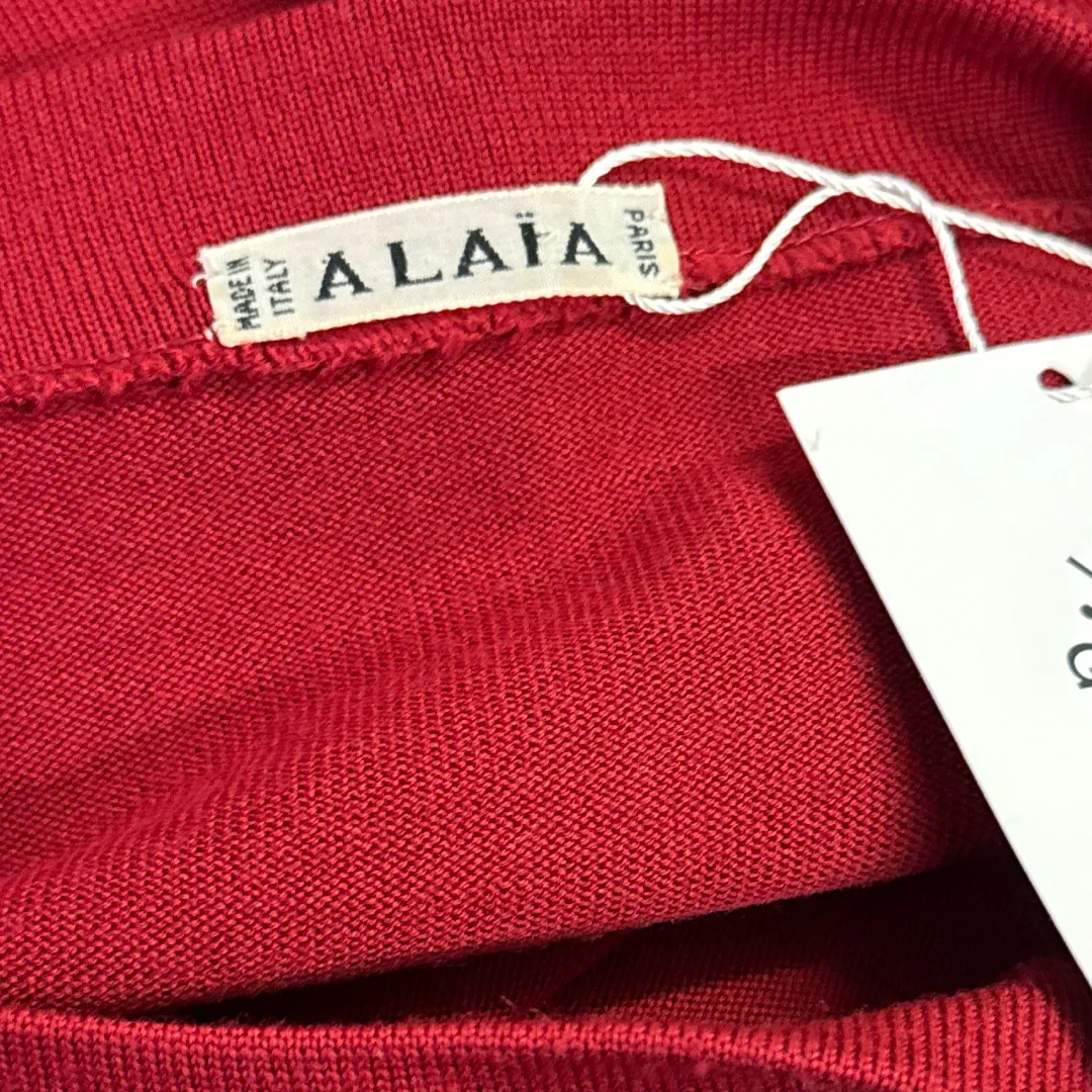 Alaïa Vintage Red Wool Dress