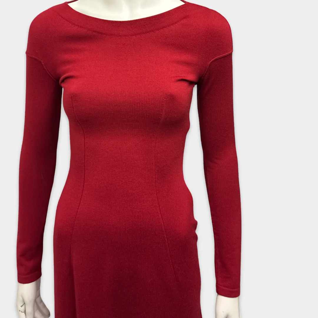 Alaïa Vintage Red Wool Dress