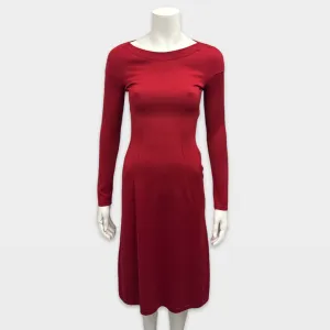 Alaïa Vintage Red Wool Dress