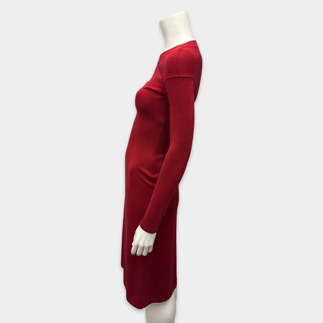 Alaïa Vintage Red Wool Dress