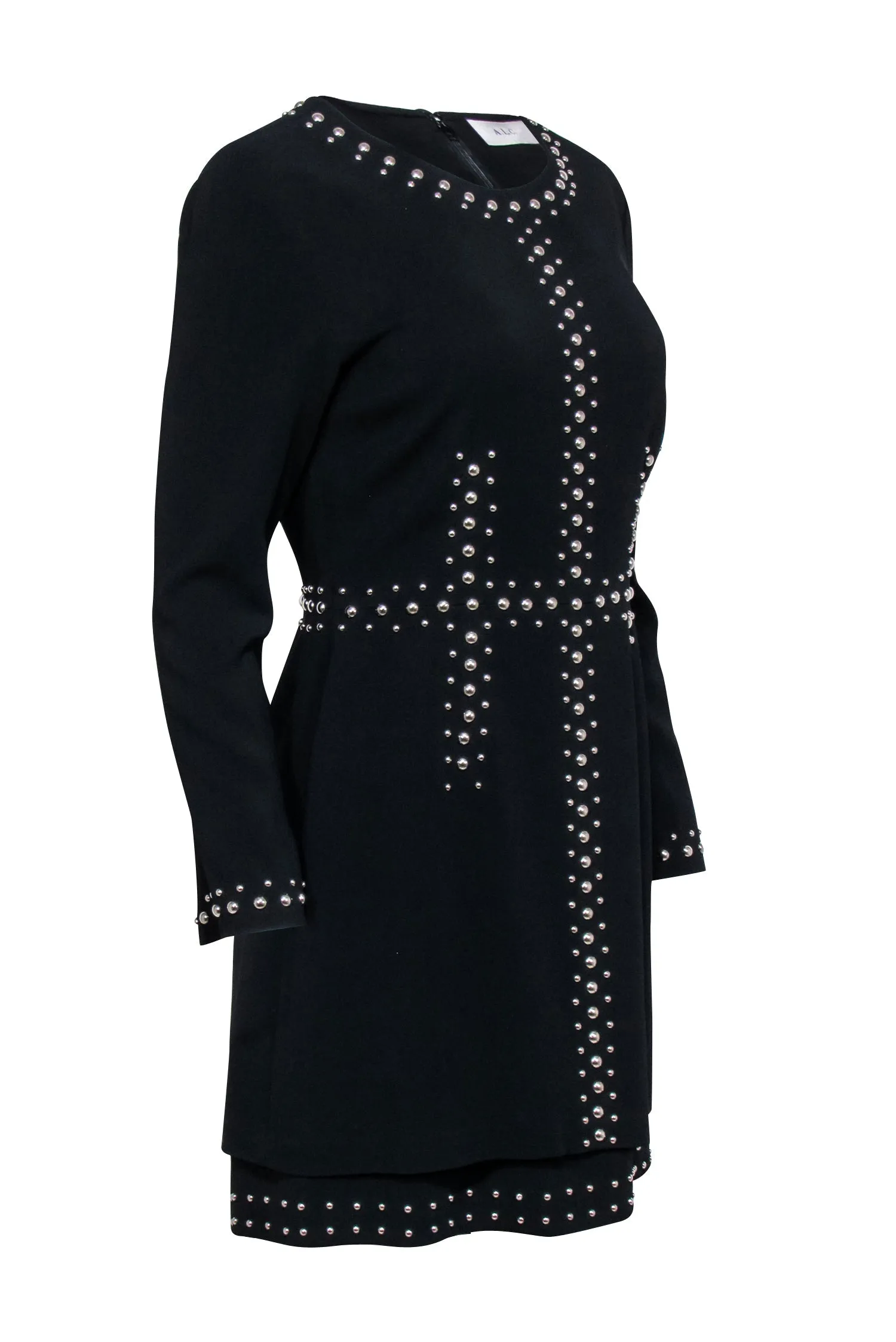 A.L.C. - Black Madison Studded Dress Sz 8