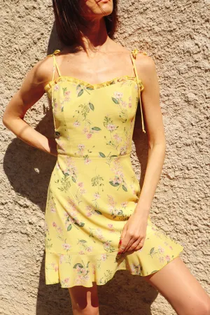 Alice Yellow Mini Dress