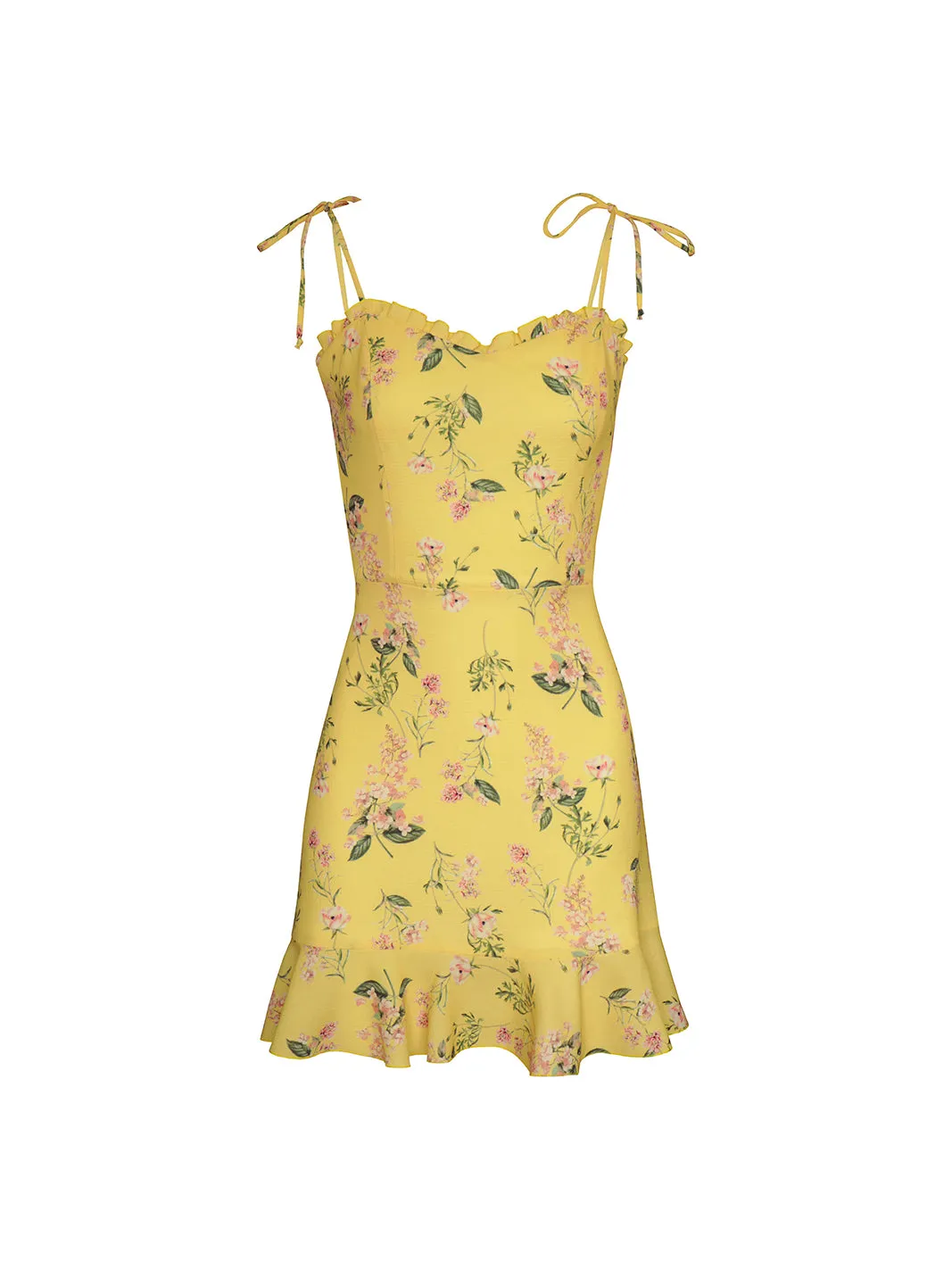 Alice Yellow Mini Dress