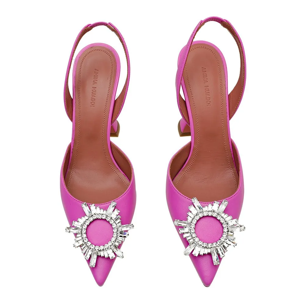 Amina Muaddi Pink Begum Slingback 38.5