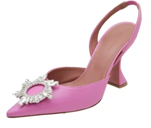 Amina Muaddi Pink Begum Slingback 38.5
