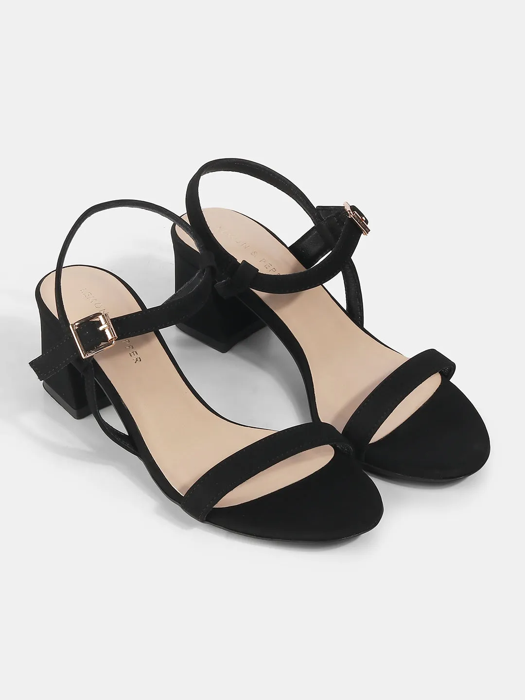 Ankle Strap Block Heeled Sandal