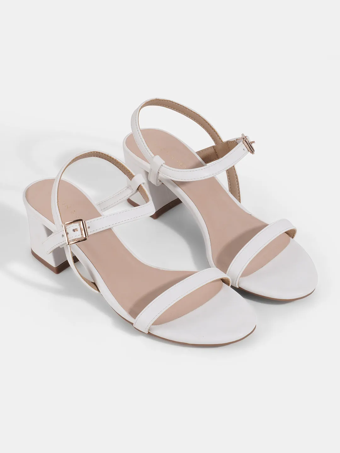 Ankle Strap Block Heeled Sandal