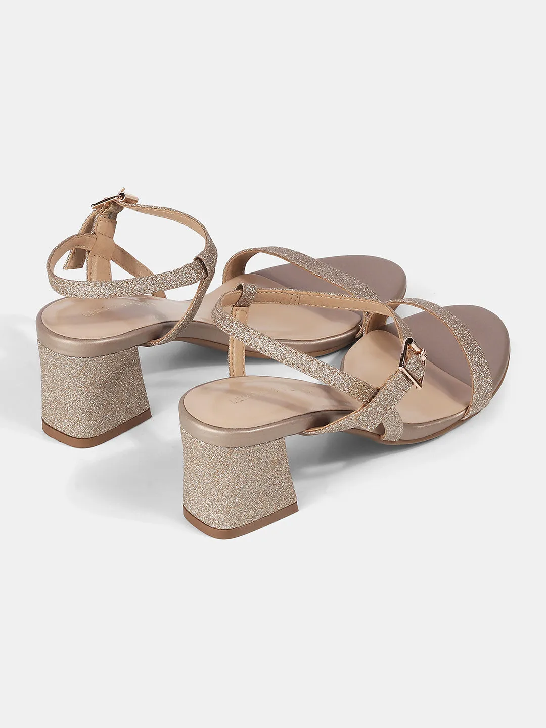 Ankle Strap Block Heeled Sandal