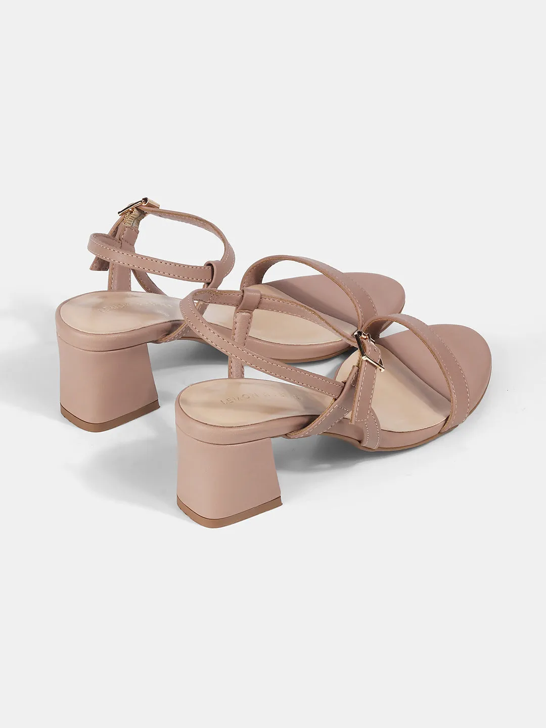 Ankle Strap Block Heeled Sandal