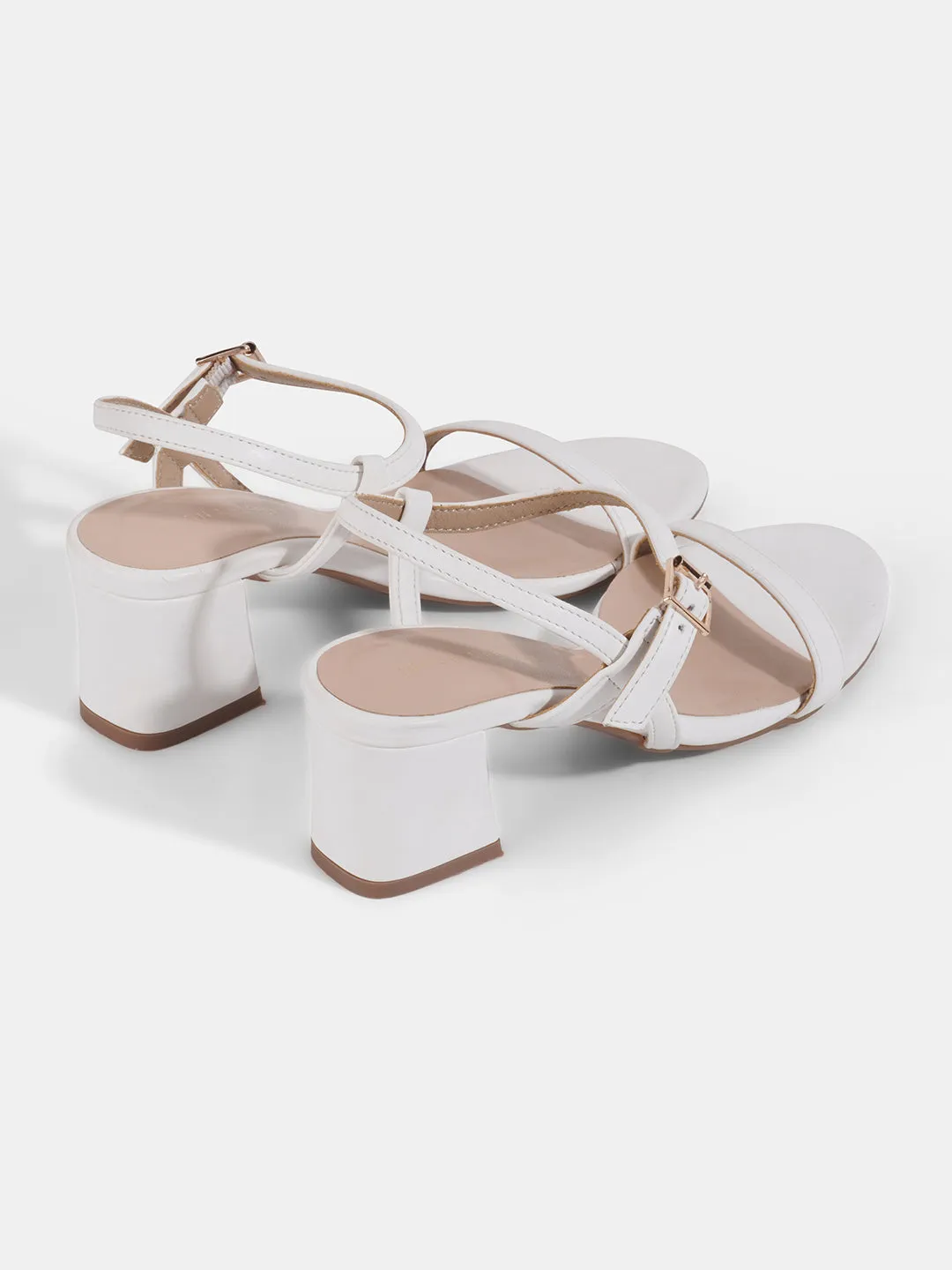Ankle Strap Block Heeled Sandal
