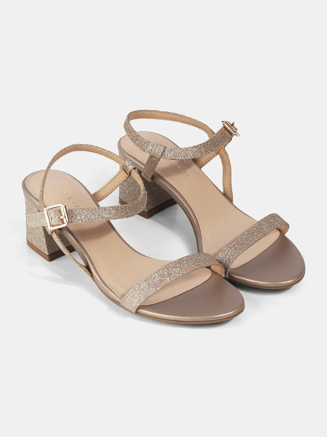 Ankle Strap Block Heeled Sandal