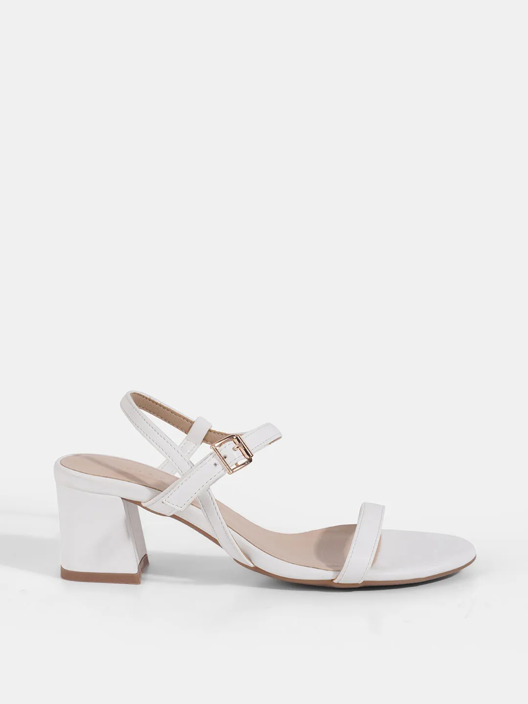 Ankle Strap Block Heeled Sandal