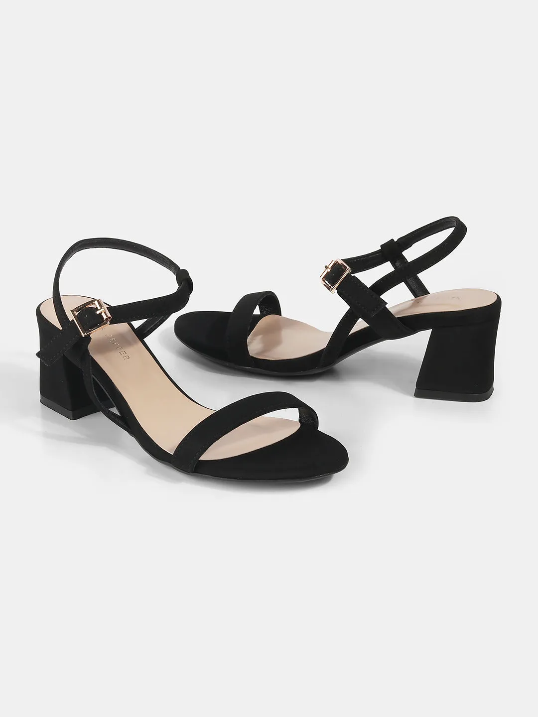 Ankle Strap Block Heeled Sandal
