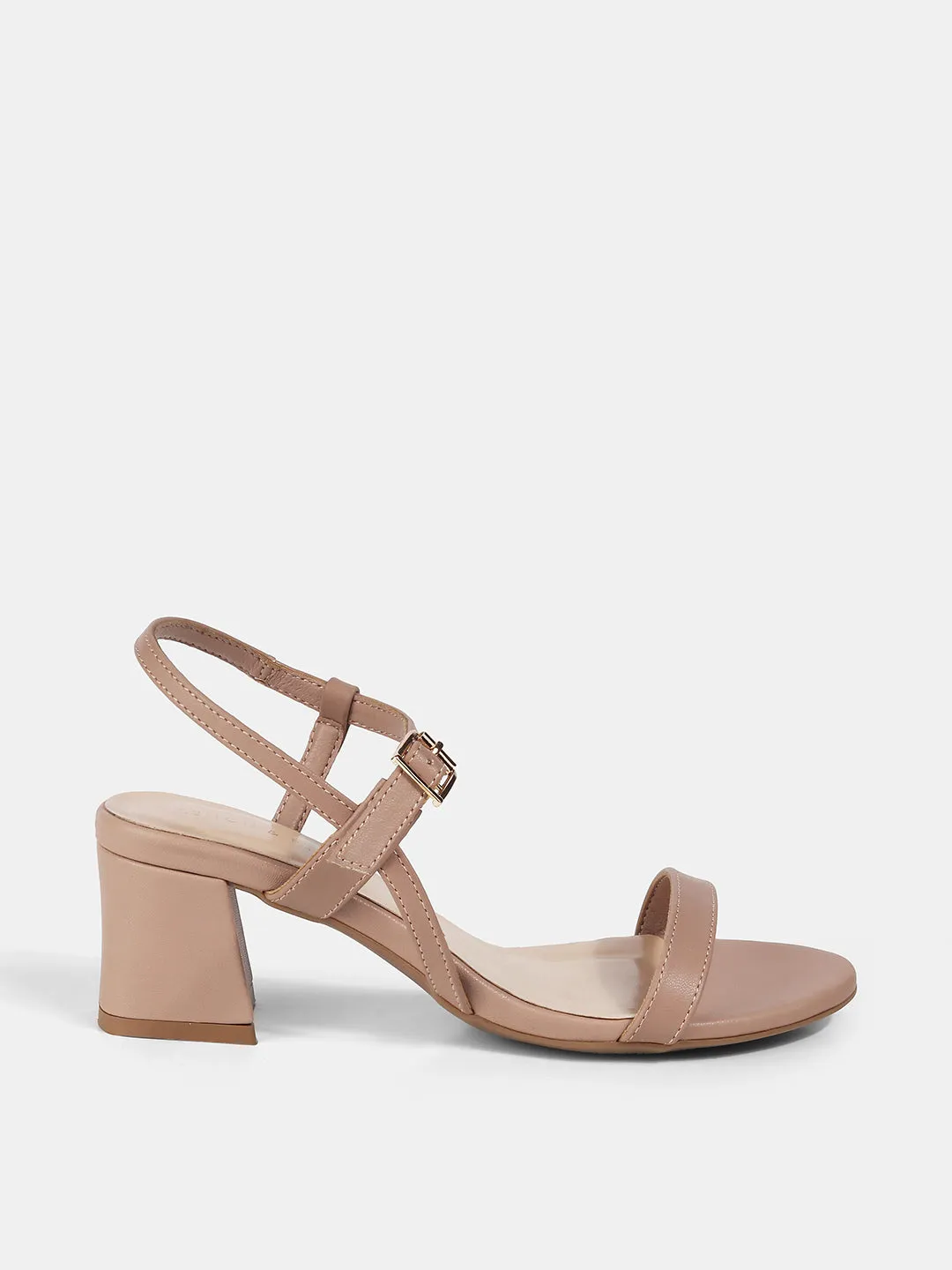 Ankle Strap Block Heeled Sandal