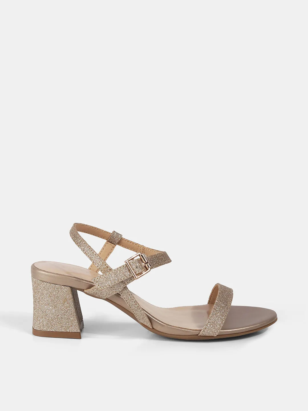 Ankle Strap Block Heeled Sandal