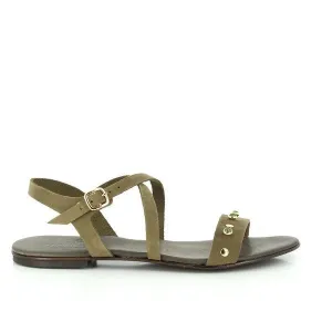 Antichi Romani 870 Khaki Slingback Sandals
