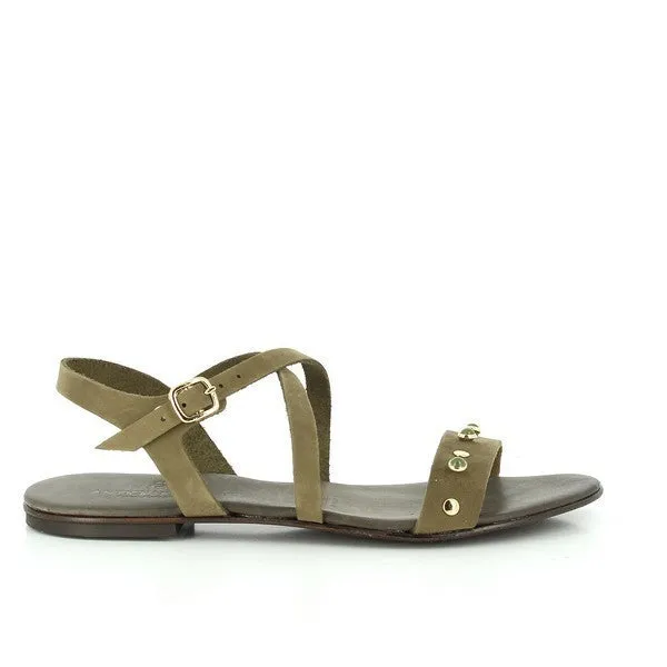 Antichi Romani 870 Khaki Slingback Sandals