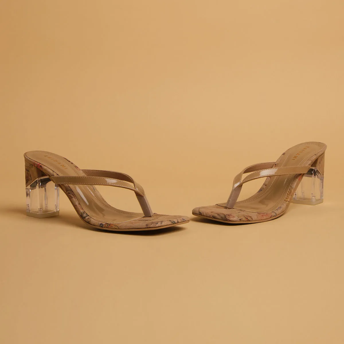 Antonia Transparent Block Heels