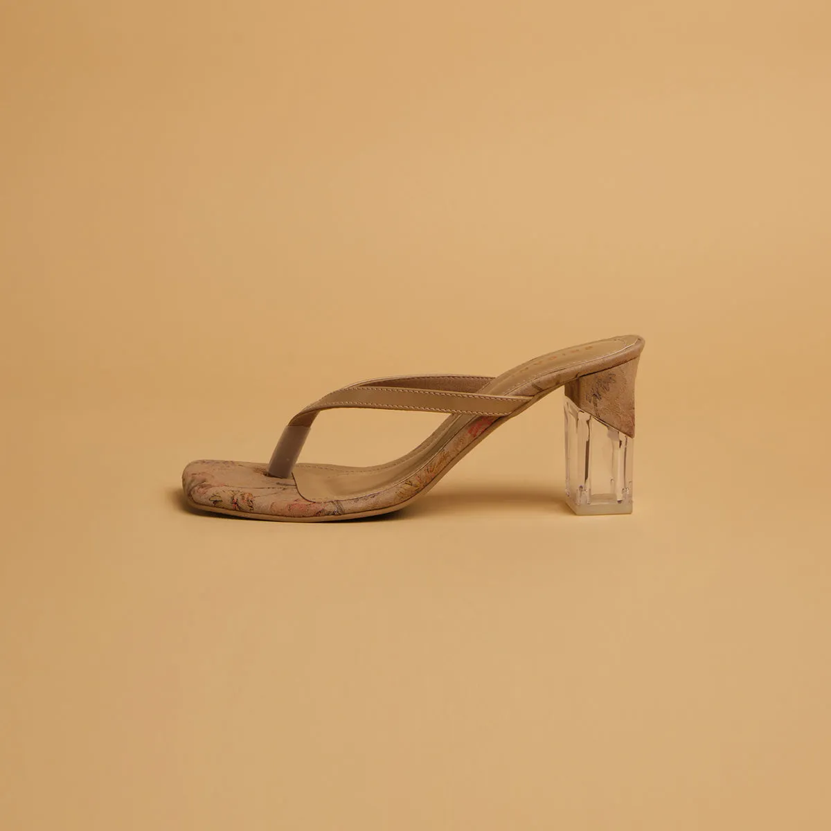 Antonia Transparent Block Heels