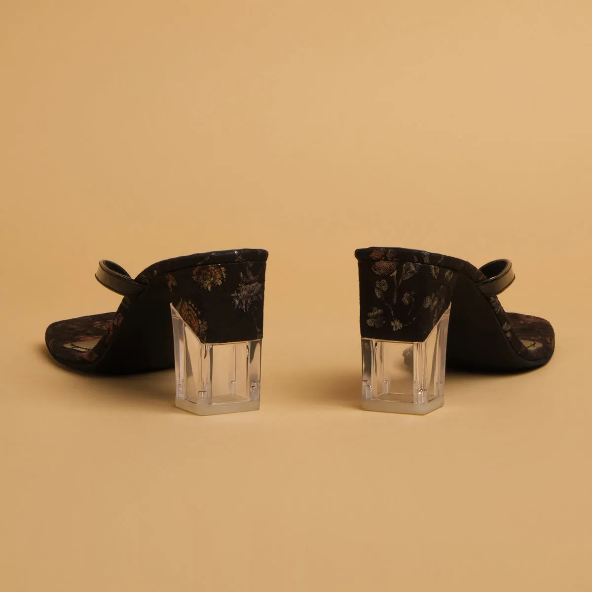 Antonia Transparent Block Heels