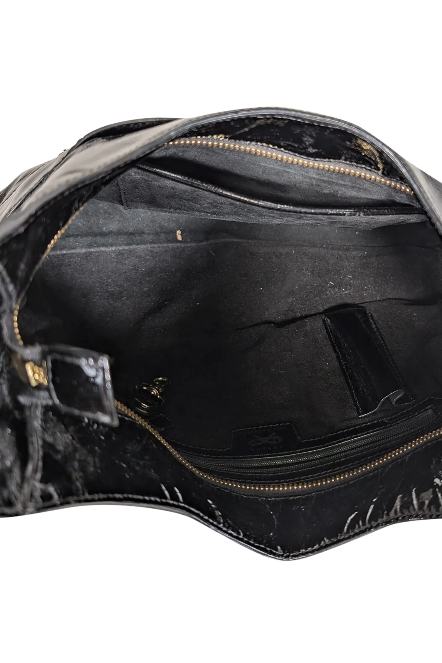 Anya Hindmarch - Black Patent Leather Shoulder Bag
