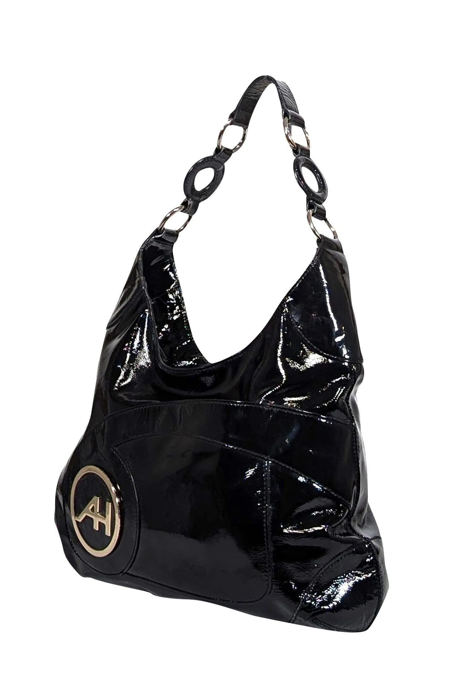 Anya Hindmarch - Black Patent Leather Shoulder Bag