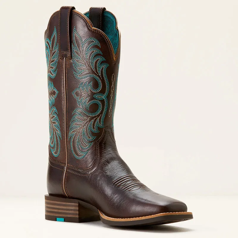 Ariat Women's Gillette Western Boot in Arizona Brown & Marble Brown