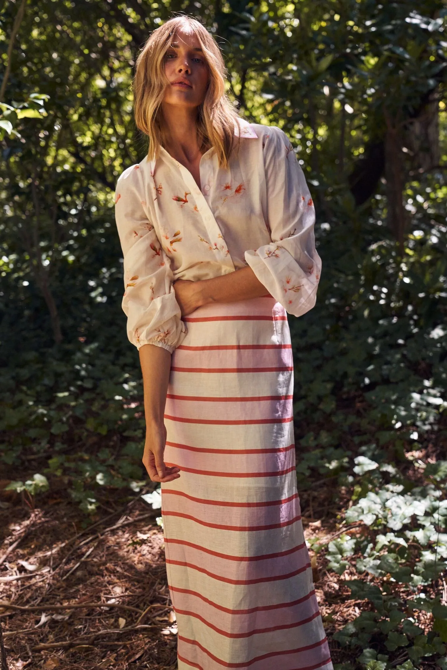 Aston Studio - Nola Skirt in Hana Stripe