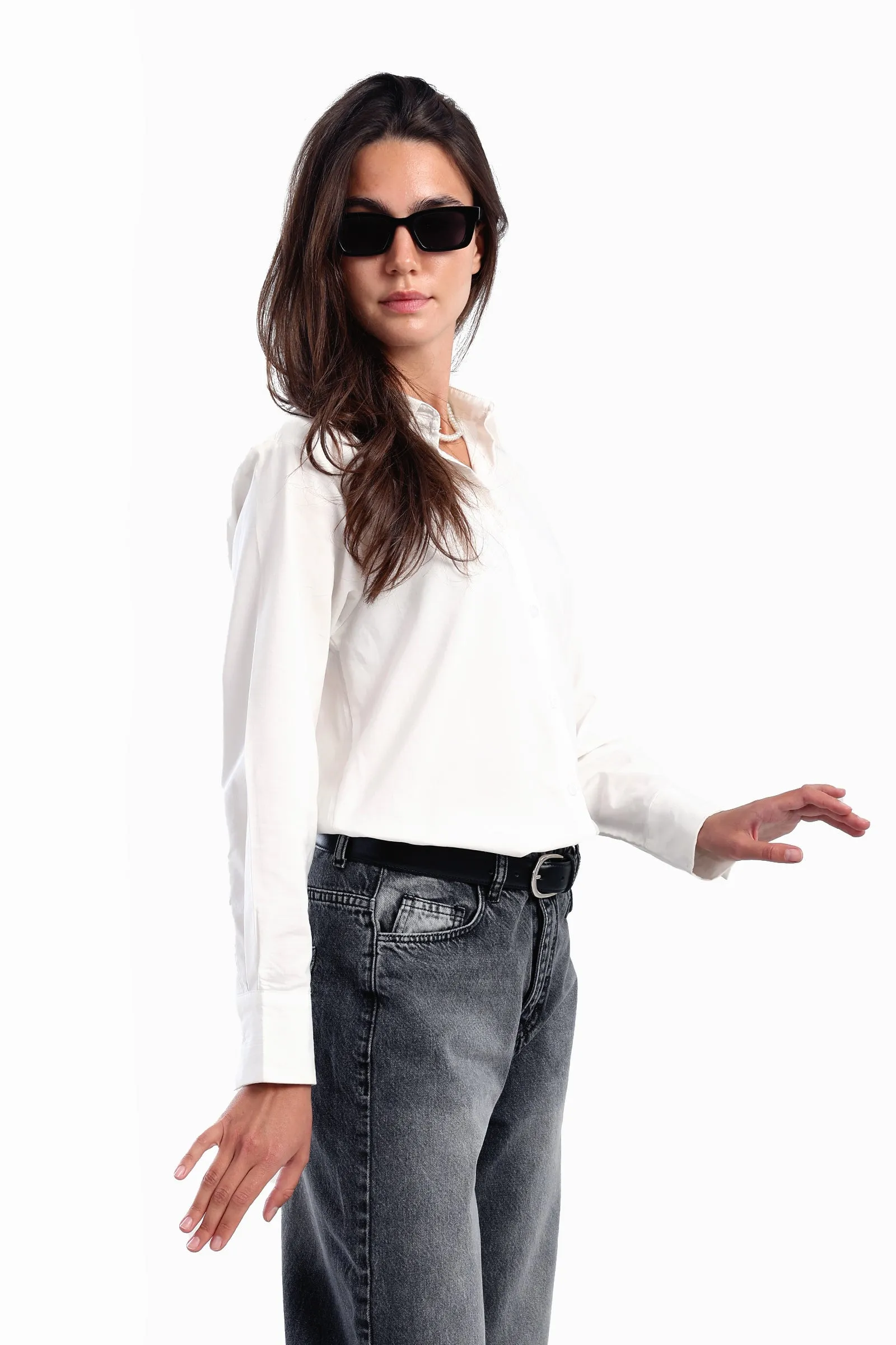 Asymmetrical Long Sleeves Shirt