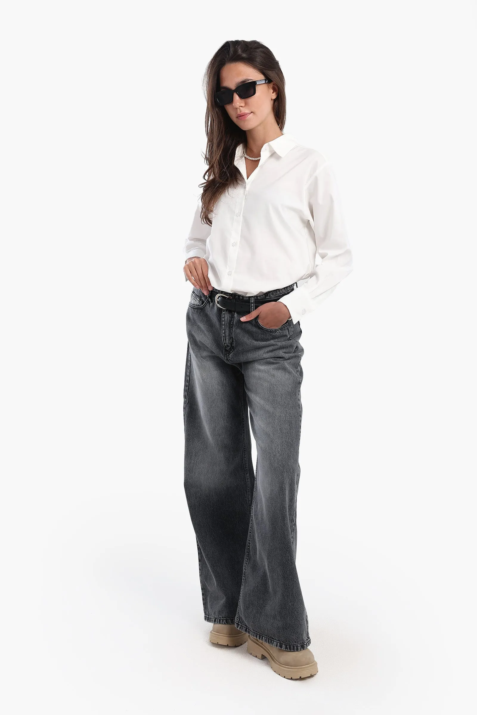 Asymmetrical Long Sleeves Shirt