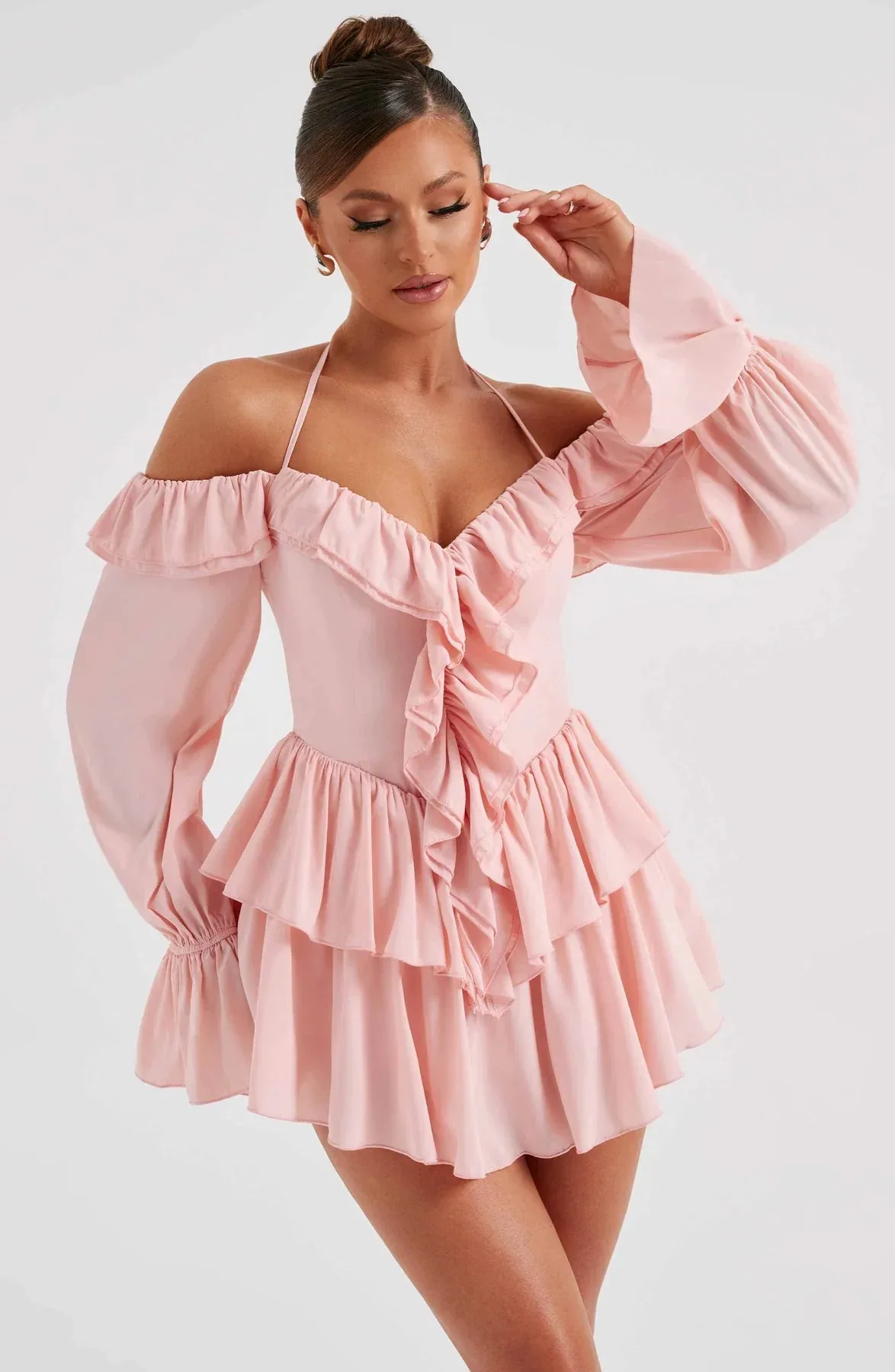 Aurora - Ruffled Mini Dress