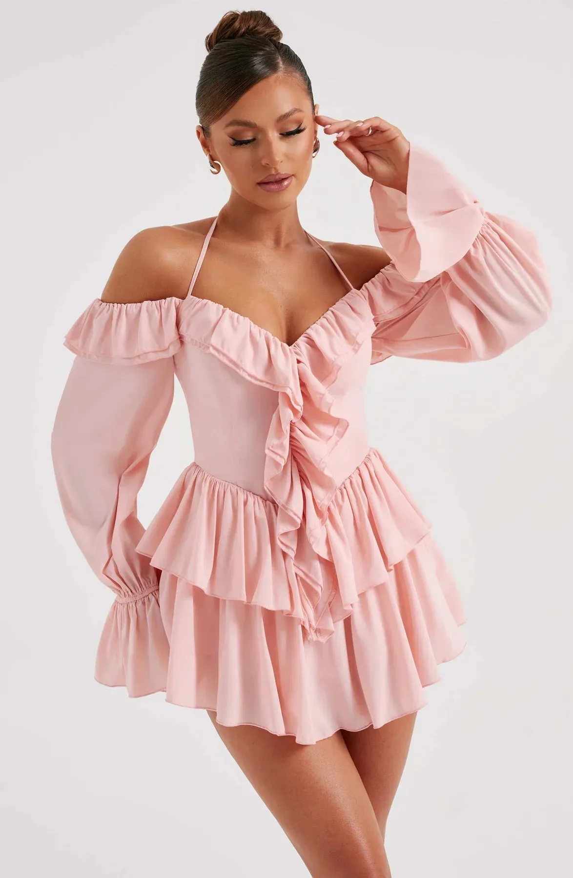 Aurora - Ruffled Mini Dress
