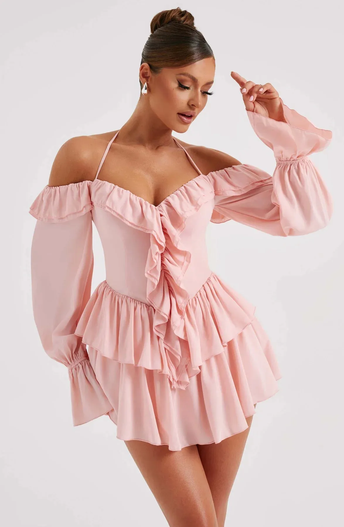 Aurora - Ruffled Mini Dress
