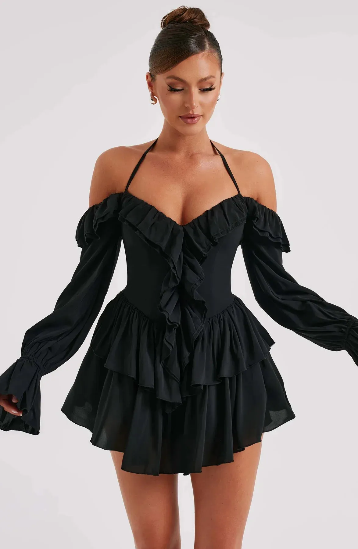 Aurora - Ruffled Mini Dress