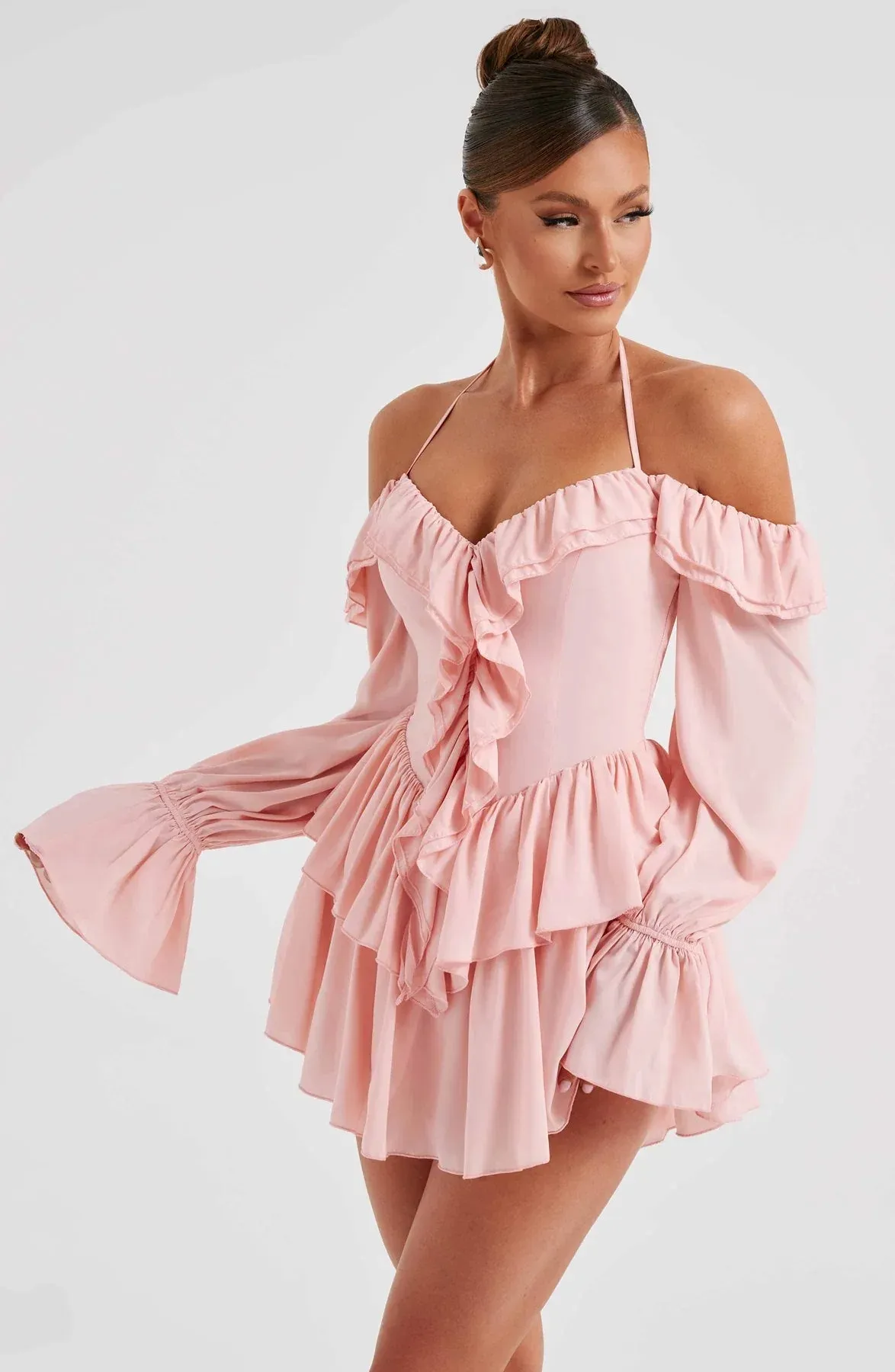 Aurora - Ruffled Mini Dress
