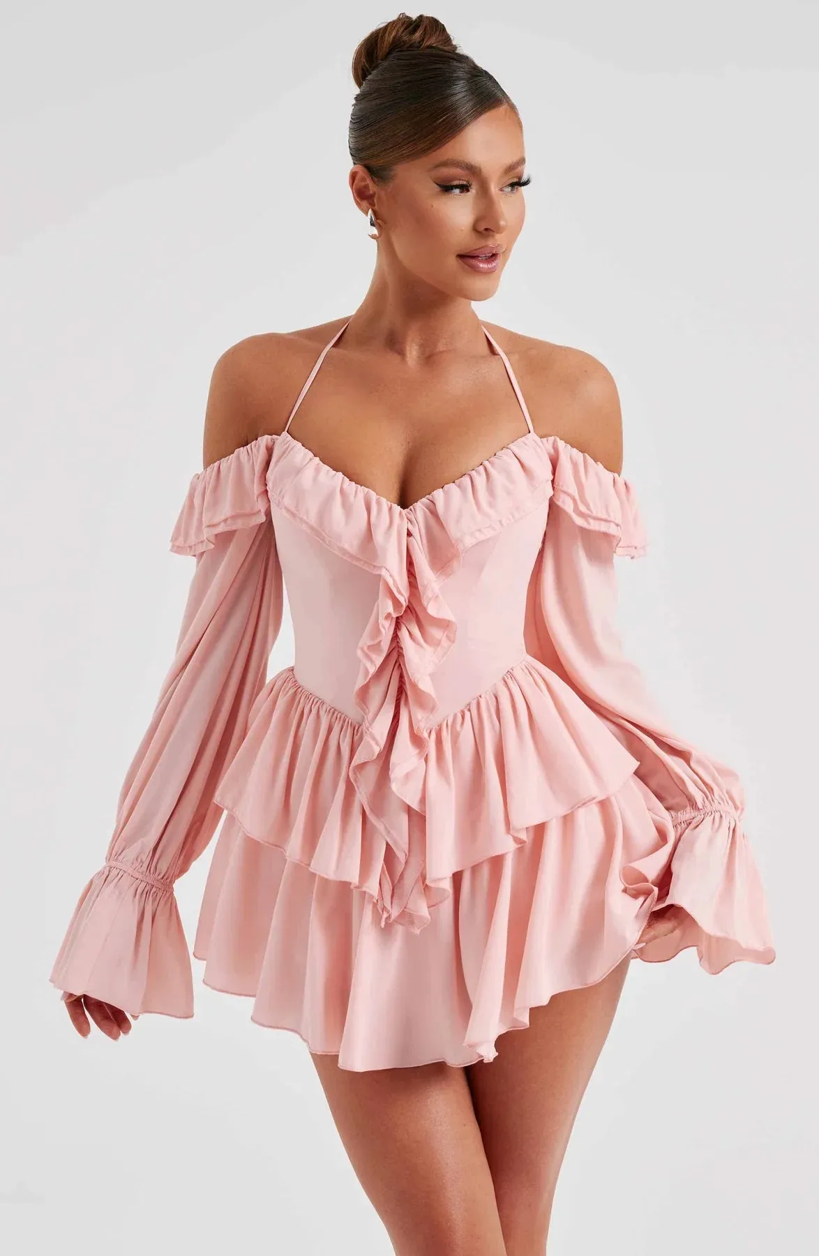 Aurora - Ruffled Mini Dress