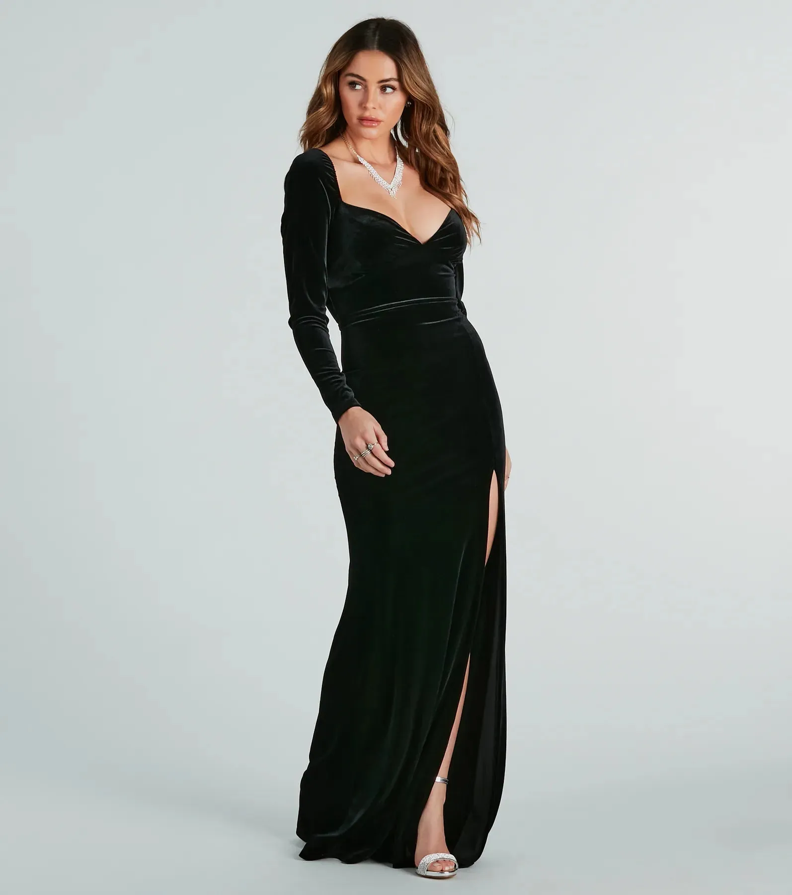 Avril Formal Velvet Mermaid Long Dress
