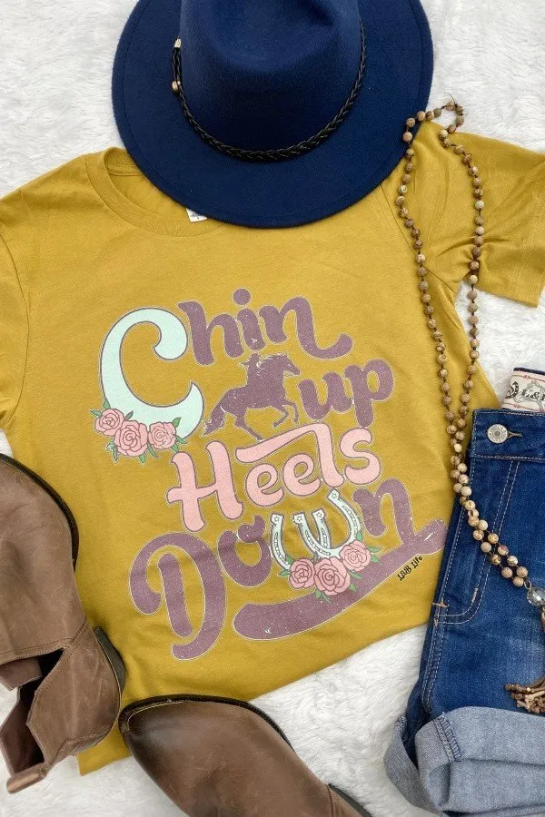 BC CHIN UP HEEL- MUSTARD