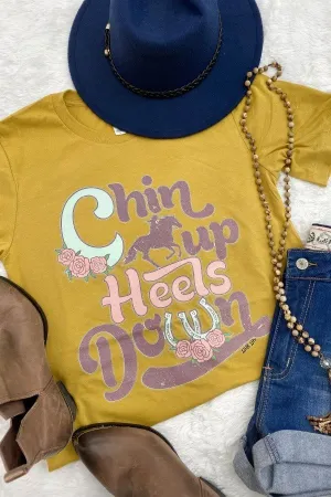 BC CHIN UP HEEL- MUSTARD