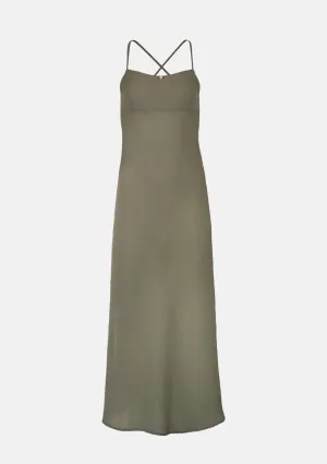 Be My Type Solid Linen Maxi Dress