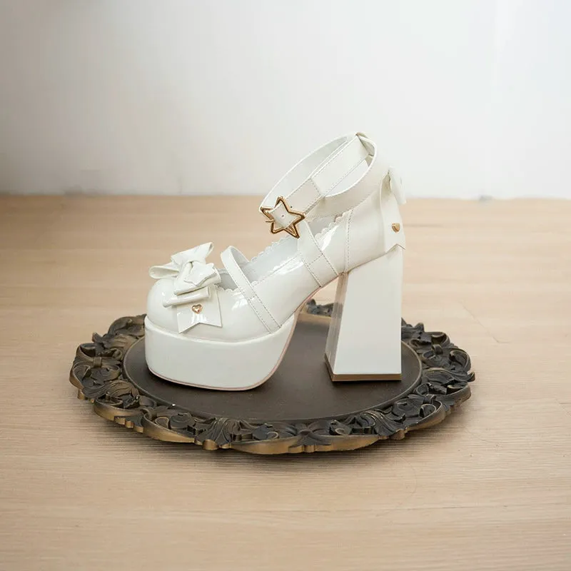 Beauty Bunny~Star Prayer~Kawaii Lolita Shoes Round Toe Summer Heels