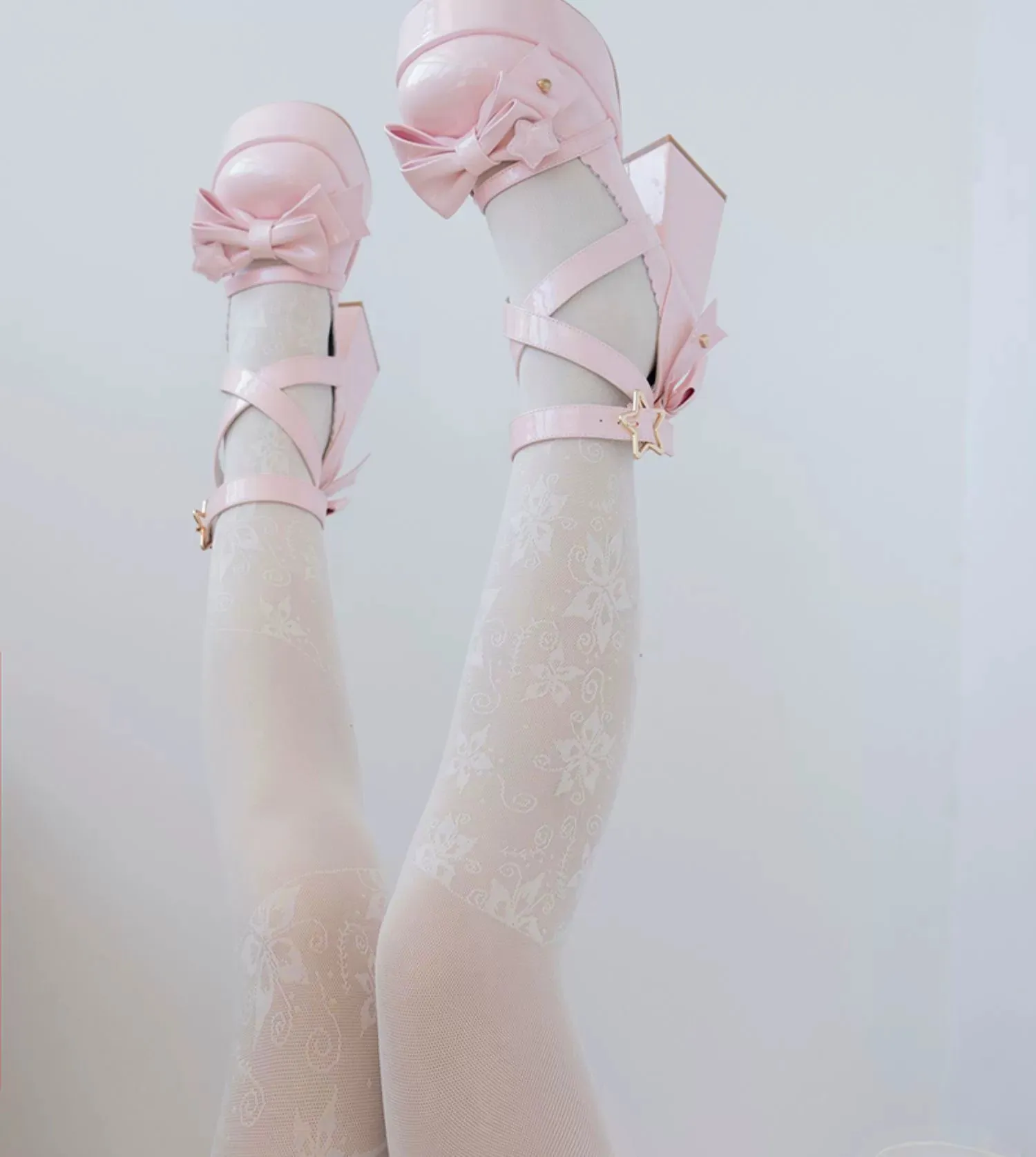 Beauty Bunny~Star Prayer~Kawaii Lolita Shoes Round Toe Summer Heels
